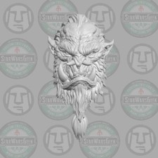 Thornak Orc v2 custom head for Mythic Legions other fantasy action figures