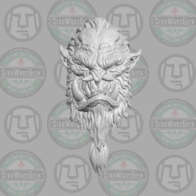 Thornak Orc v2 custom head for Mythic Legions & other fantasy action figures