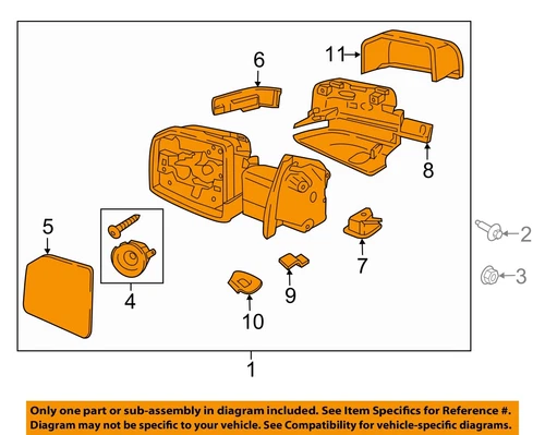 FORD OEM 19-20 F-150 Front Door Outside Mirrors-Mirror JL3Z17682NC