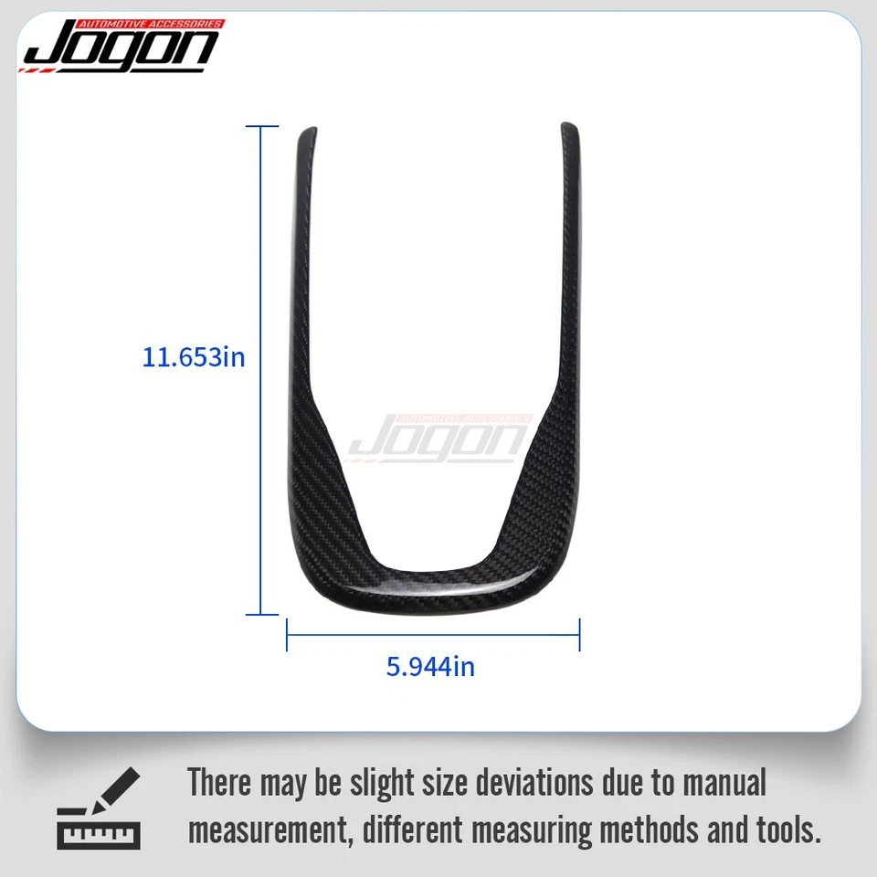 Para Lotus Emira GT4 2022-24 Consola de carbono seco Palanca de cambios Cubierta Borde Bisel Foto 2 de 4
