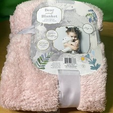 Plush Bear and Blanket 2 Piece Gift Set with 50  X 60  Throw super soft 
