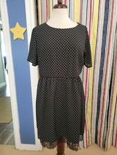 NWT Forever 21 black and white dress, size L