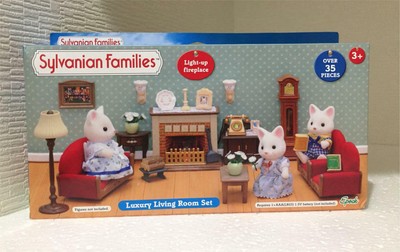 sylvanian families luxury living room set