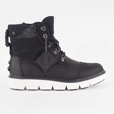 Womens Timberland Premium Inch A42HX Black Leather Waterproof Walking  Boots UK