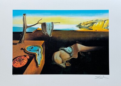 Salvador Dali PERSISTENCE OF MEMORY Signed Limited Edition Giclee
