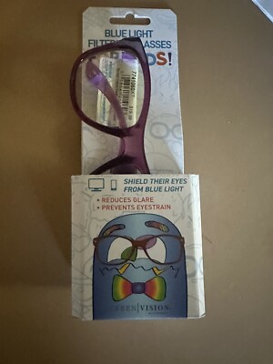 Girls kids purple blue light shielding glasses new kids glasses