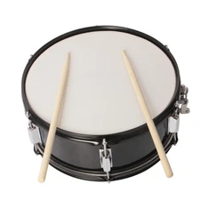 14 X 5.5 Inch Professional Snare Drum and Drumstick, Black Strap and Wrench -