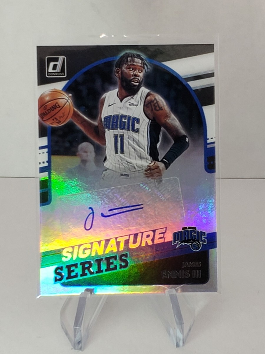JAMES ENNIS III 2021-22 Donruss Signature Series SP Holo AUTO Orlando Magic