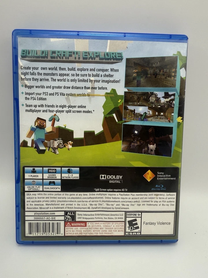 Minecraft PlayStation 4 Edición PS4 - Solo Estuche Sin Disco Foto 2 de 4
