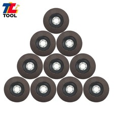 10 PCS 4-1/2" 7/8" 120 Grit Premium Zirconia Flap Disc Sanding Grinding