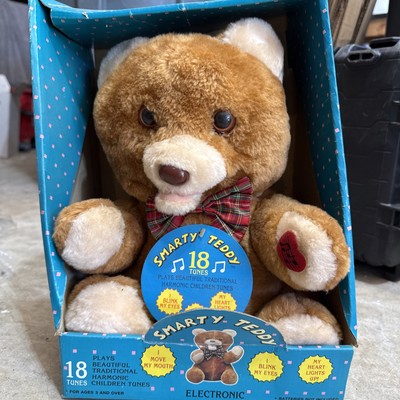 Vintage Electronic Smart Teddy Bear Traditional Children's Tunes     UNTESTED