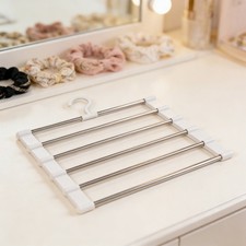 Pants Hanger with Integrated Ladder Design for Simultaneous Hanging of 12 Items