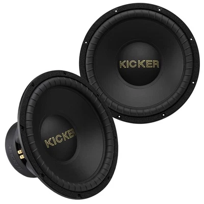 Kicker 50GOLD15415 Inch Car Audio Subwoofer Comp Gold 800 Watt RMS Dual Sub Pair - Image 1 of 4