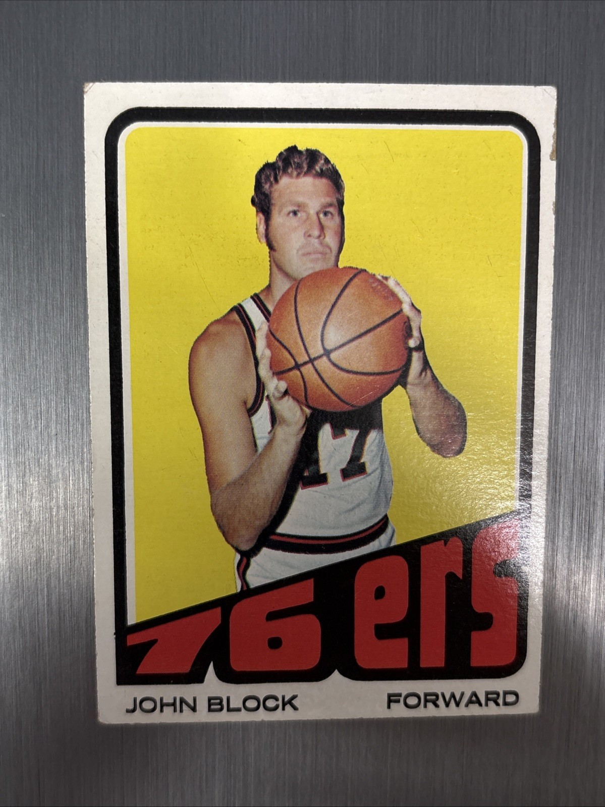 1972-73 Topps Basketball #41 JOHN BLOCK - PHILADELPHIA 76ERS