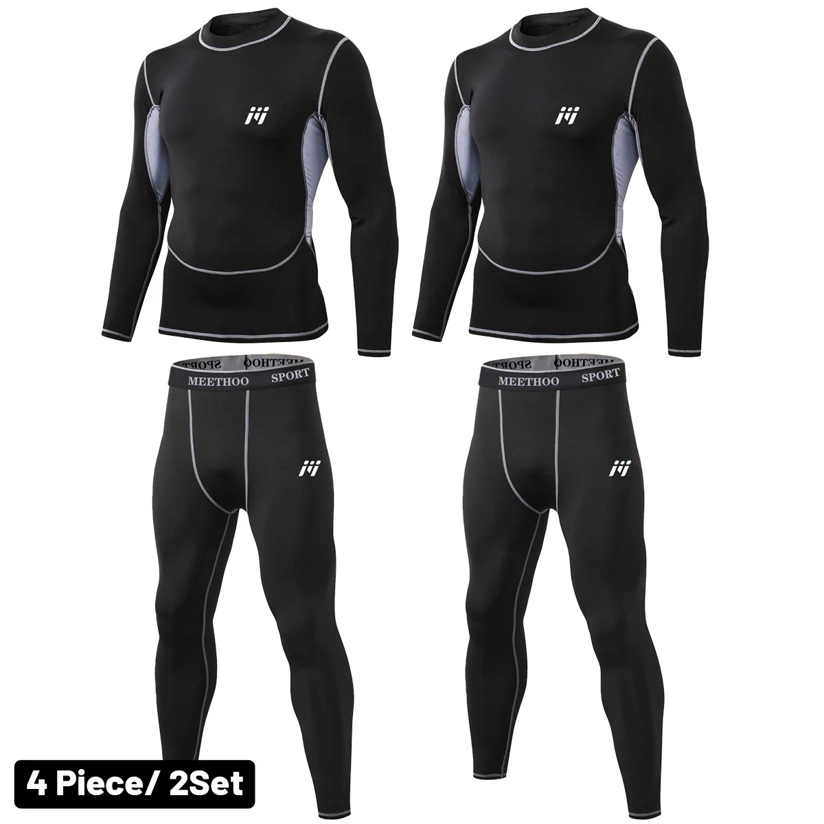 4Pc/2set Men Winter Soft Fleece Lined Thermal Top Bottom Long John Underwear Set
Opens in a new wind