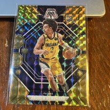 Andrew Nembhard 2022-23 Mosaic Basketball Yellow Reactive Prizm Rookie RC #228