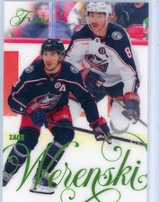 2025-26 UD FLAIR HOCKEY GREEN PARALLEL #314/349 BLUE JACKETS Zach Werenski