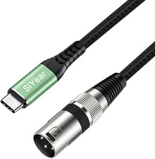 USB C to XLR Male Audio Cable, XLR 3Pin to Type C Adapter Stereopower Amplifi...
