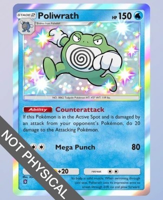Poliwrath Shiny 1, Pokemon TCG Pocket, Mega-Rising, English | eBay
