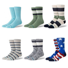 Stance Crew Socks Size Large Mens 9-13 Athletic Casual Streetwear Multiple Color