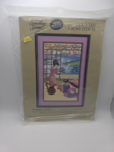 Something Special Counted Cross Stitch Kit Fall Winter Summer Geisha Picture - Picture 4 of 7