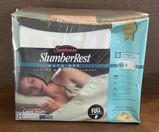 Sunbeam SlumberRest Auto Shut-Off Luxury Heated Warming Blanket FULL Size — NEW