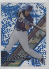 2017 Topps High Tek Pattern 1 Blue Rainbow 64/75 Corey Seager #HT-CS 7i2