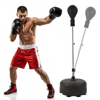 Boxsack mit Standball Fitness Freistehend Speedbag Höhenverstellbar