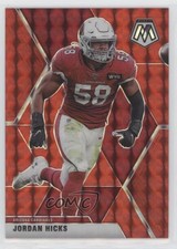 2020 Panini Mosaic Choice Mosaic Red Fusion Prizm /80 Jordan Hicks #13 0f2i