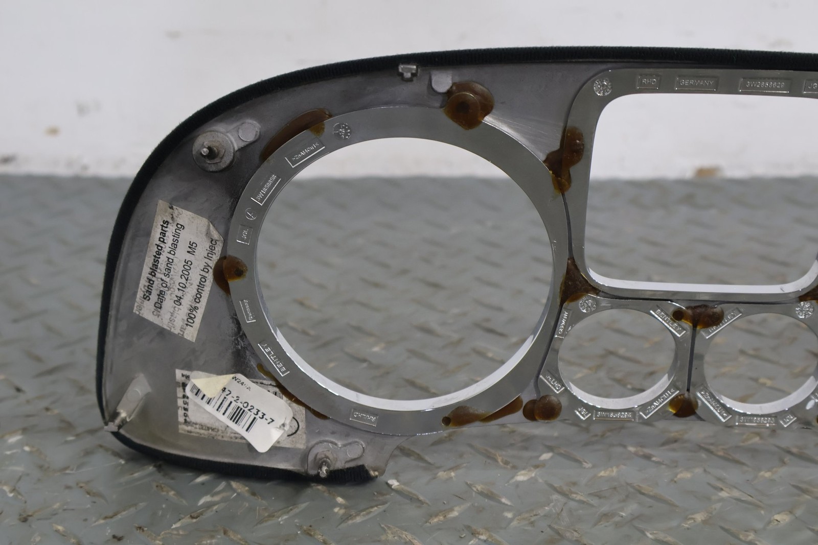 06-12 Bentley Flying Spur Interior Speedometer Trim Bezel (Woodgrain) OEM
