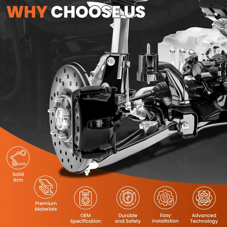 Kit completo de suspensión delantera 15 piezas 2x2 para Chevy GMC C1500 C2500 Suburban Tahoe Foto 2 de 4