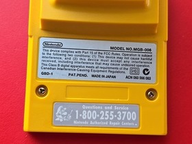 Yellow Camera MGB-006 Nintendo Game Boy Original Authentic Saves No Link Printer