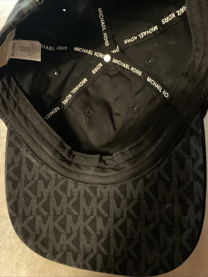 Michael Kors black  and Grey Signature Adjustable Baseball Cap One Size - Image 3 of 4