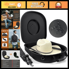 Travel Hat Case for Cowboy, Panama  Fedora Hats - Waterproof, Crush Proof Stora
