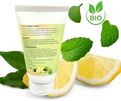 2 x 75ml Eco-Z Fluoridfreie Xylit Zahnpasta Minze Zitrone OHNE FLUORID Vitamin C