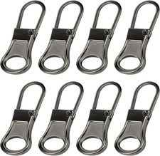 8Pcs Zipper Pull Replacement, Zipper Pullers Detachable Zipper Tab Repair Handle