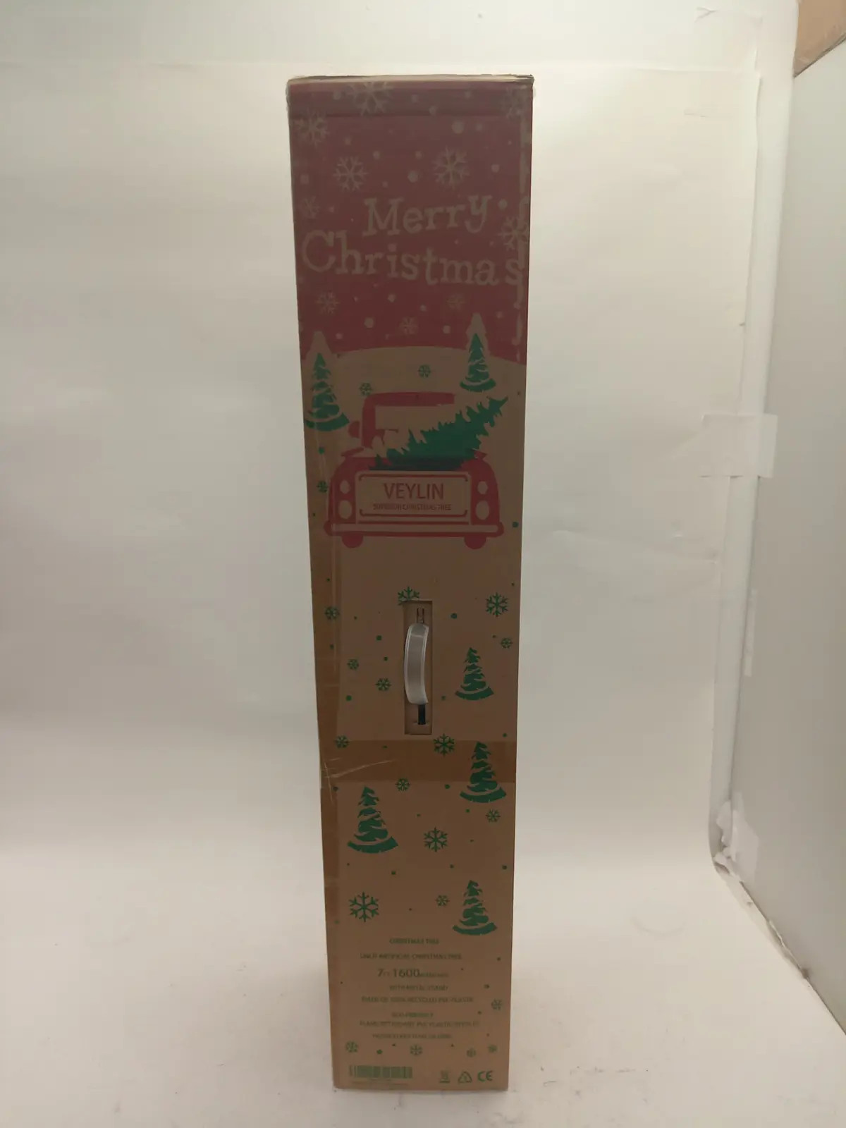 Veylin 7ft Artificial Christmas Tree 1600 Branches Green Metal Stand 2