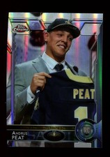 2015 Topps Chrome Refractor #133 Andrus Peat New Orleans Saints RC