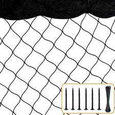 Bird Net 25'x25' with 2.4" Square Mesh Bird Netting for Chicken Coop Roof, Poult