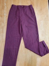 VTG 80's maroon straight leg trousers