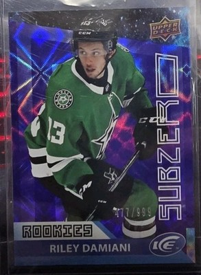 RILEY DAMIANI 2021-22 UD Ice Sub Zero Rookies RC #SZ-43 477/999