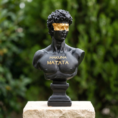 Handgefertigte David Statue, Renaissance Michelangelo Skulptur für Garten...
