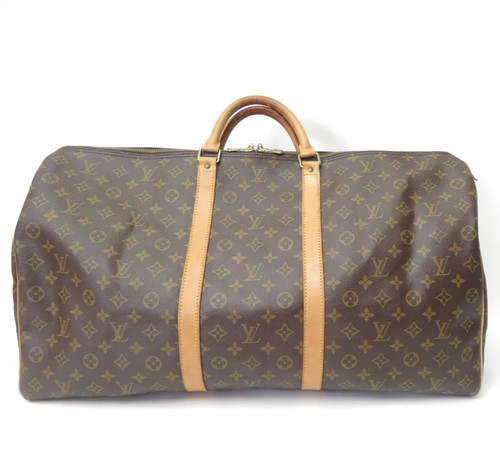 Authentic Louis Vuitton Monogram Duffle Boston Bag Keepall 60 F#53227