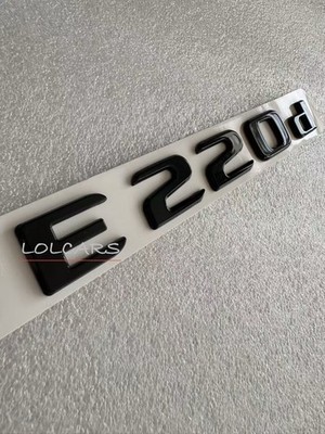 Gloss Black E220d Car Letter Number Rear Boot Badge Emblem For Mercedes Benz