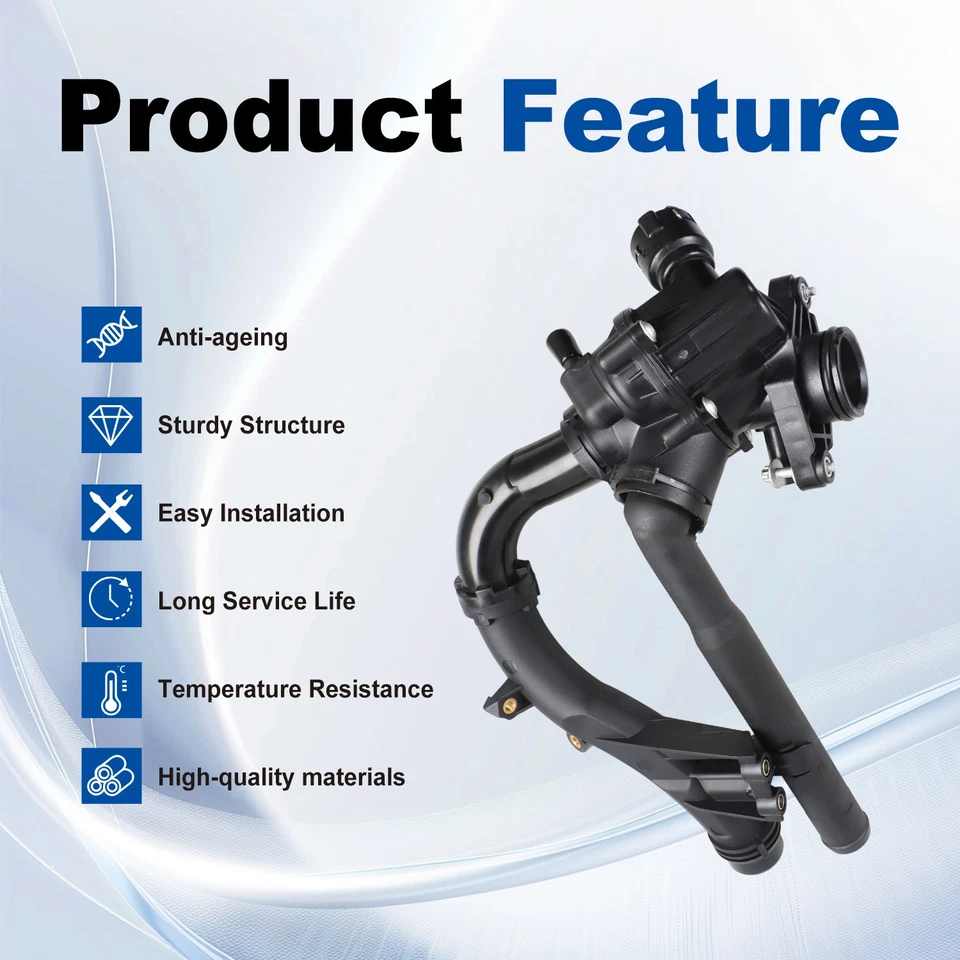 Termostato refrigerante motor para Mercedes Benz W205 W212 M274 C300 E300 2742003100 Foto 2 de 4