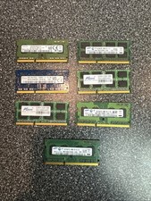 Lot of 7 Mixed Brands 4/2/1GB DDR3 Laptop SODIMM RAM Modules Lot 2 