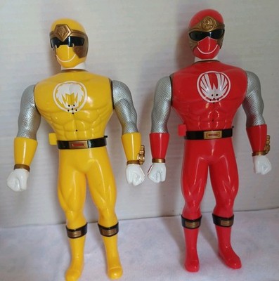 2002 Power Ranger Walker Talkie Ninja Storm Red Yellow Figure | eBay