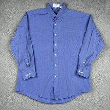 Valentino UOMO Men's Shirt 17 43 Long Sleeve White Blue Purple Striped Pocket