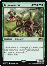 1x Gigantosaurus Light Play MTG Magic - Kid Icarus -