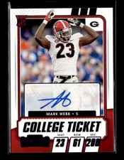 2021 Panini Contenders Draft Picks #248 Mark Webb Purple AUTO